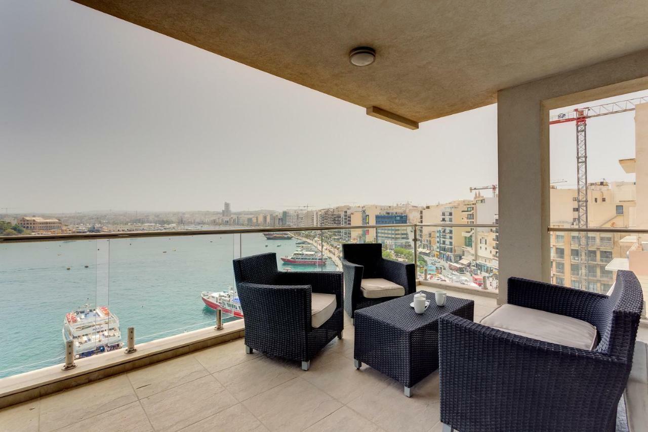 Contemporary, Luxury Apartment With Valletta And Harbour Views Sliema Eksteriør bilde